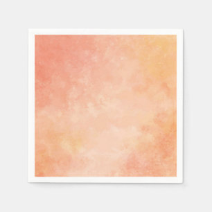 Pfirsich-Aquarellentwurfs-Papierserviette Serviette