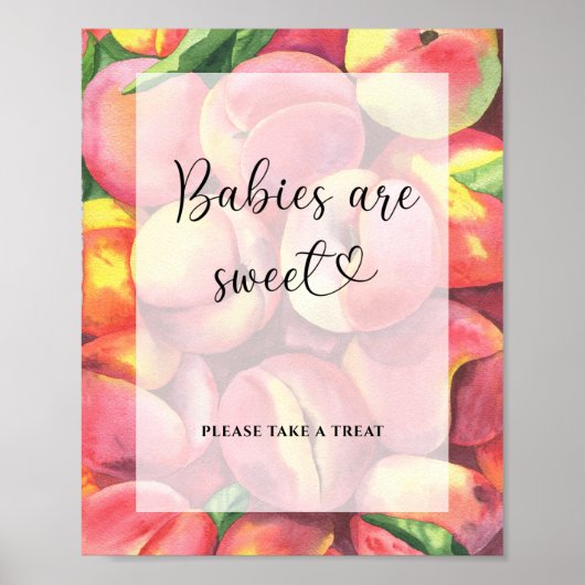 Pfirsich - Babys sind Süßposter Poster (Vorne)
