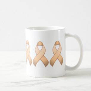 Pfirsich-Bewusstseins-Band-Tasse Kaffeetasse
