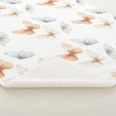 Pfirsich Blaue Schmetterlinge  Sherpadecke (3/4)