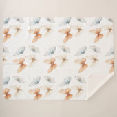 Pfirsich Blaue Schmetterlinge  Sherpadecke (Vorderseite (Horizontal))