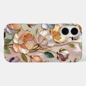 Pfirsich Blumen Bleiglas Handyhülle Elegant Case-Mate iPhone Hülle (Rückseite (Horizontal))