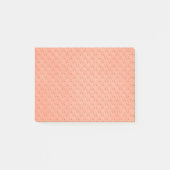 Pfirsich-Blumen-Musterhintergrund Post-it Klebezettel (Vorderseite)