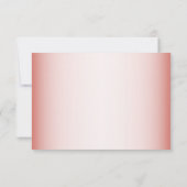 Pfirsich-Blumenherz Modern Save The Date (Rückseite)