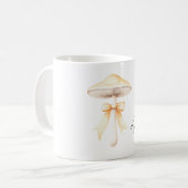 Pfirsich-Bogen-Cream-Mushroom Kaffeetasse (Vorderseite Links)