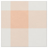 Pfirsich-Büffel-Karo-Muster Stoff (Nahaufnahme)