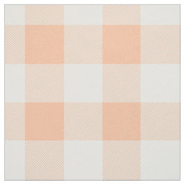 Pfirsich-Büffel-Karo-Muster Stoff