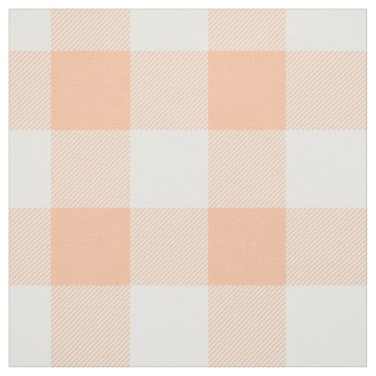 Pfirsich-Büffel-Karo-Muster Stoff (Muster)