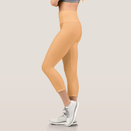 Pfirsich Capri Leggings