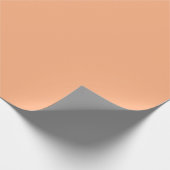 Pfirsich Cobbler Trendfarbe Geschenkpapier (Ecke)