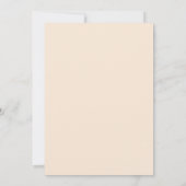 Pfirsich-Creme-Bloom-Hochzeit Save The Date (Rückseite)