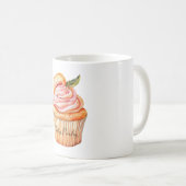 Pfirsich-Cupcake Kaffeetasse (VorderseiteRechts)