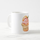 Pfirsich-Cupcake Kaffeetasse (Vorderseite Links)