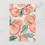 Pfirsich Dankeschön Kartennotiz Begleitkarte (Rückseite)