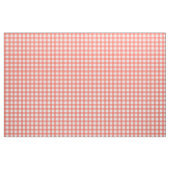 Pfirsich-Echo u. weißer Gingham-Karo Stoff (Yard (91,4 cm))
