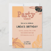 Pfirsich Einladung (Vorderseite)