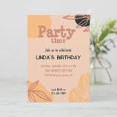 Pfirsich Einladung (Stehend Vorderseite)