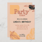 Pfirsich Einladung (Vorne/Hinten)