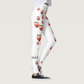 Pfirsich Emoji Leggings (Rechts)