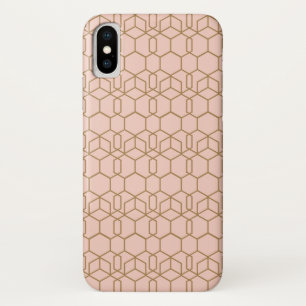 Pfirsich Erröten & Gold Modern Boho Geometrisch Gl Case-Mate iPhone Hülle