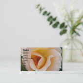 Pfirsich farbige Rose Visitenkarte (Stehend Vorderseite)