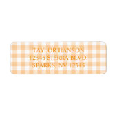 Pfirsich-Farmhaus-Gingham-Karo (Vorne)