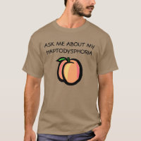 Pfirsich Fäserchen-ein-Phobie T-Shirt