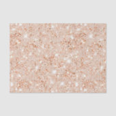 Pfirsich-Faux-Glitter-Geburtstag Seidenpapier (Vorderseite)