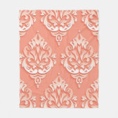 Pfirsich-Fleece-Decke Fleecedecke (Vorderseite)