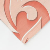 Pfirsich-Fleece-Decke Fleecedecke (Ecke)