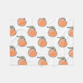 Pfirsich Fleecedecke (Vorderseite (Horizontal))