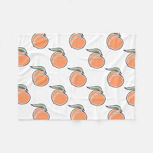 Pfirsich Fleecedecke (Vorderseite (Horizontal))