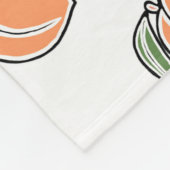 Pfirsich Fleecedecke (Ecke)