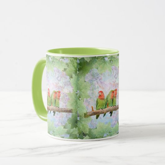 Pfirsich-Freuden-Tasse Tasse (Vorderseite Links)