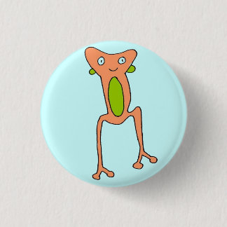 Pfirsich-Frosch Button