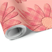 Pfirsich-Frühling Geschenkpapier (Rolleneckpunkt)