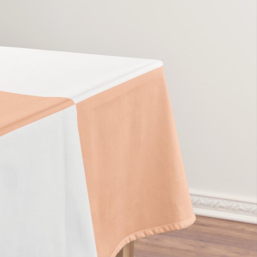 Pfirsich Fuzz Kariertes Gingham-Muster Tischdecke (Beispiel)