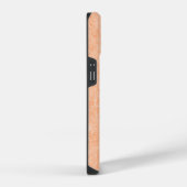 Pfirsich-Fuzz-Kunstleder iPhone Hülle (Rechte Seite)