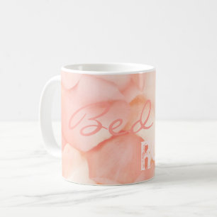 Pfirsich Fuzz Minimalistischer Moderner Rosenblüte Kaffeetasse
