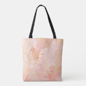 Pfirsich Fuzz Minimalistischer Moderner Tropischer Tasche (Rückseite)