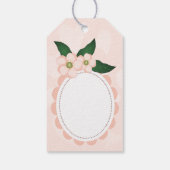 Pfirsich Geschenkanhänger (Rückseite)