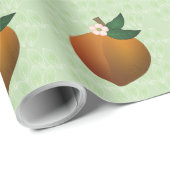 Pfirsich Geschenkpapier (Rolleneckpunkt)