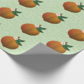 Pfirsich Geschenkpapier (Ecke)
