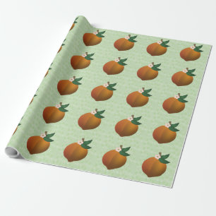Pfirsich Geschenkpapier