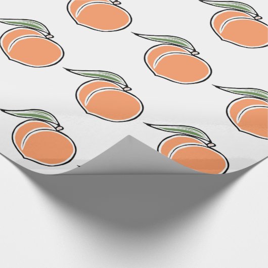 Pfirsich Geschenkpapier (Ecke)