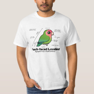 Pfirsich-gesichtige Lovebird-Statistiken T-Shirt