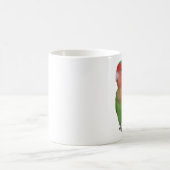 Pfirsich-gesichtiger Lovebird Kaffeetasse (Mittel)