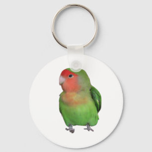 Pfirsich-gesichtiger Lovebird Schlüsselanhänger