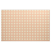 Pfirsich-Gingham-Herzmuster, Süßes Kawaii-Karomust Stoff (Yard (91,4 cm))