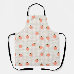 Pfirsich Gingham Schürze